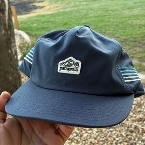 Patagonia Navy Cap with Striped Accents